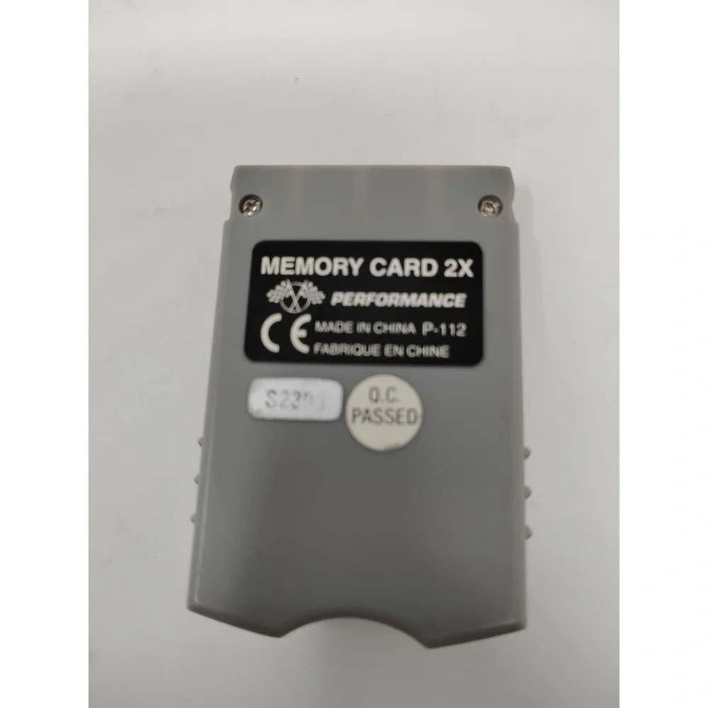 Performance P-112 2X Memory Card PS1 PlayStation Dual Bank Retro Gaming